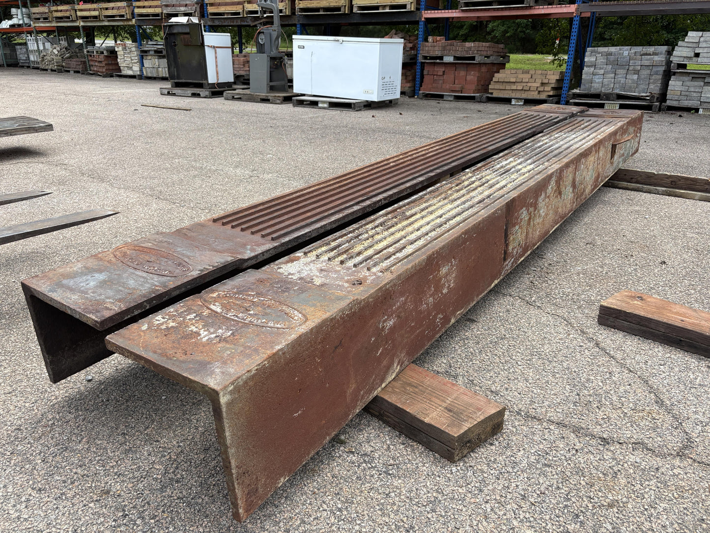 Early 1900's Cast Iron Commercial Building Facade Corner Brackets From Richmond, VA GA20320