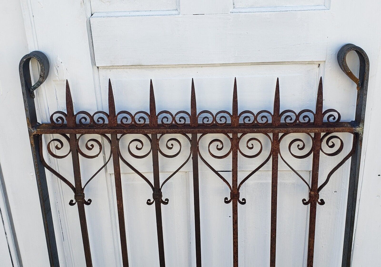 Ornate Wrought Iron Gate w/ Heart Shaped Scrolls 30 1/8" W x 39 1/4" T GS00107