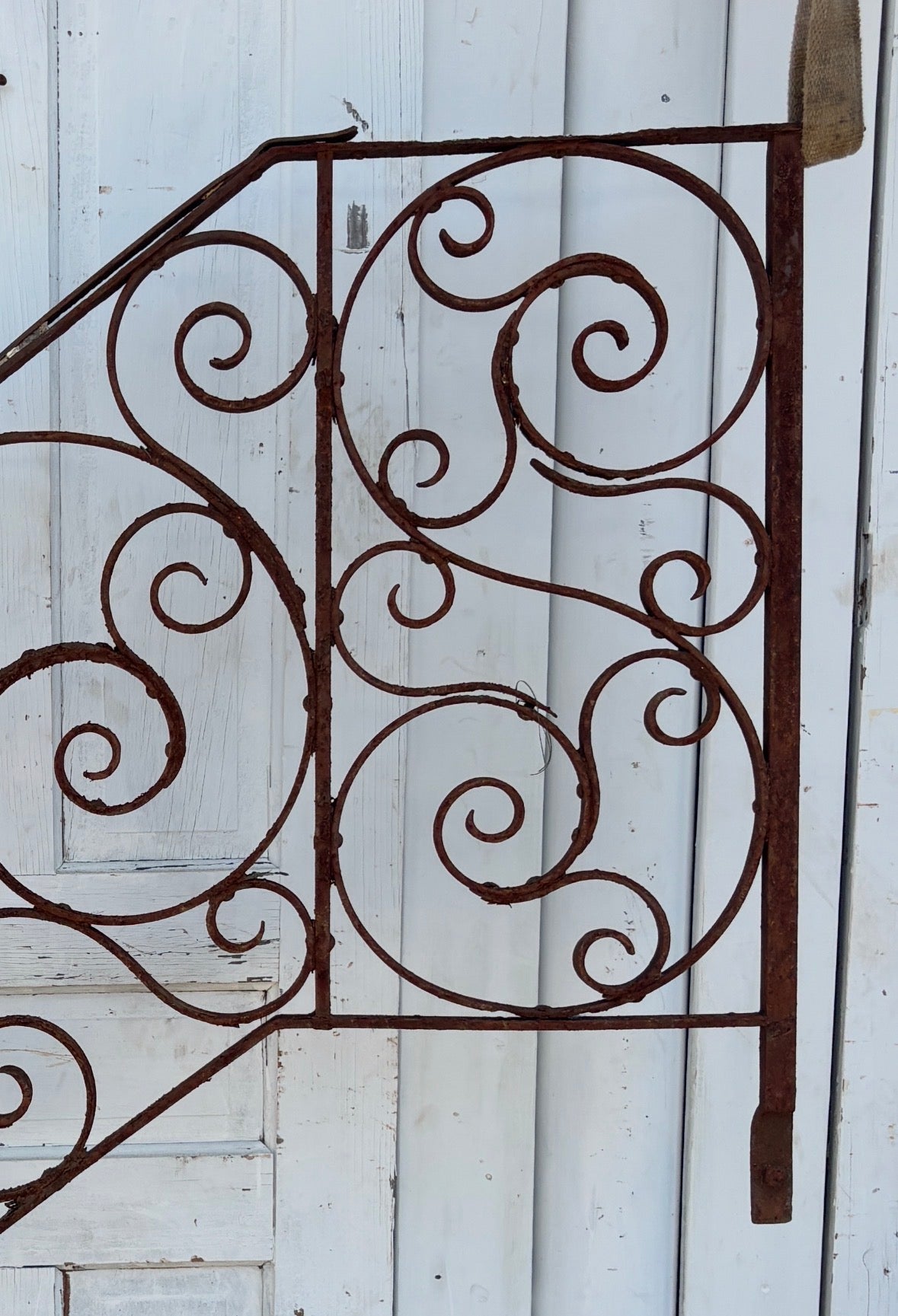 5 Foot 1800s Wrought Iron Ornate Railing GA21232