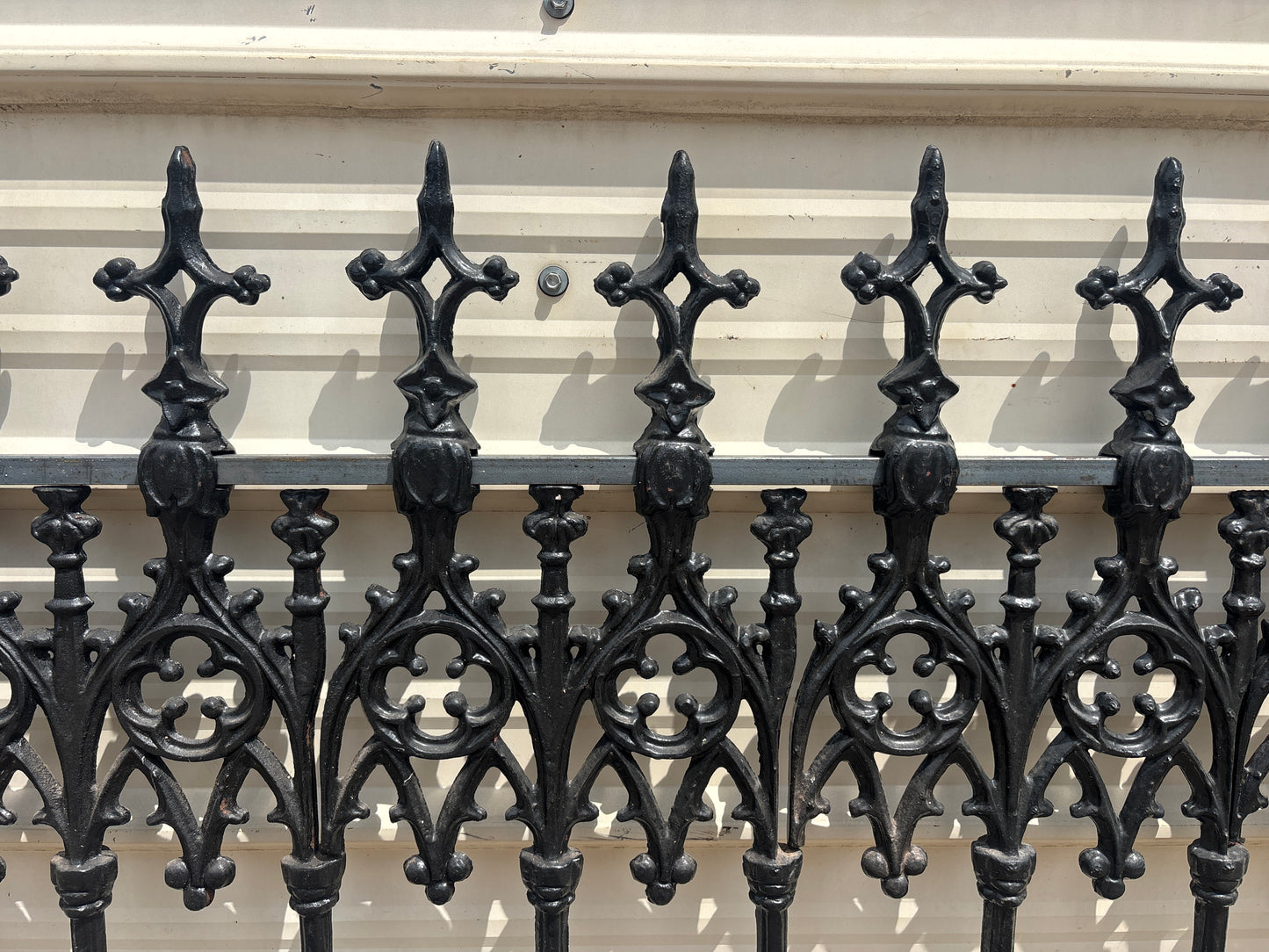 38 Feet of Victorian Cast Iron Porch Railing GA21299