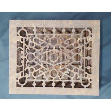 Rectangular Ornate Cast Iron Floor Register Cover #GA4241