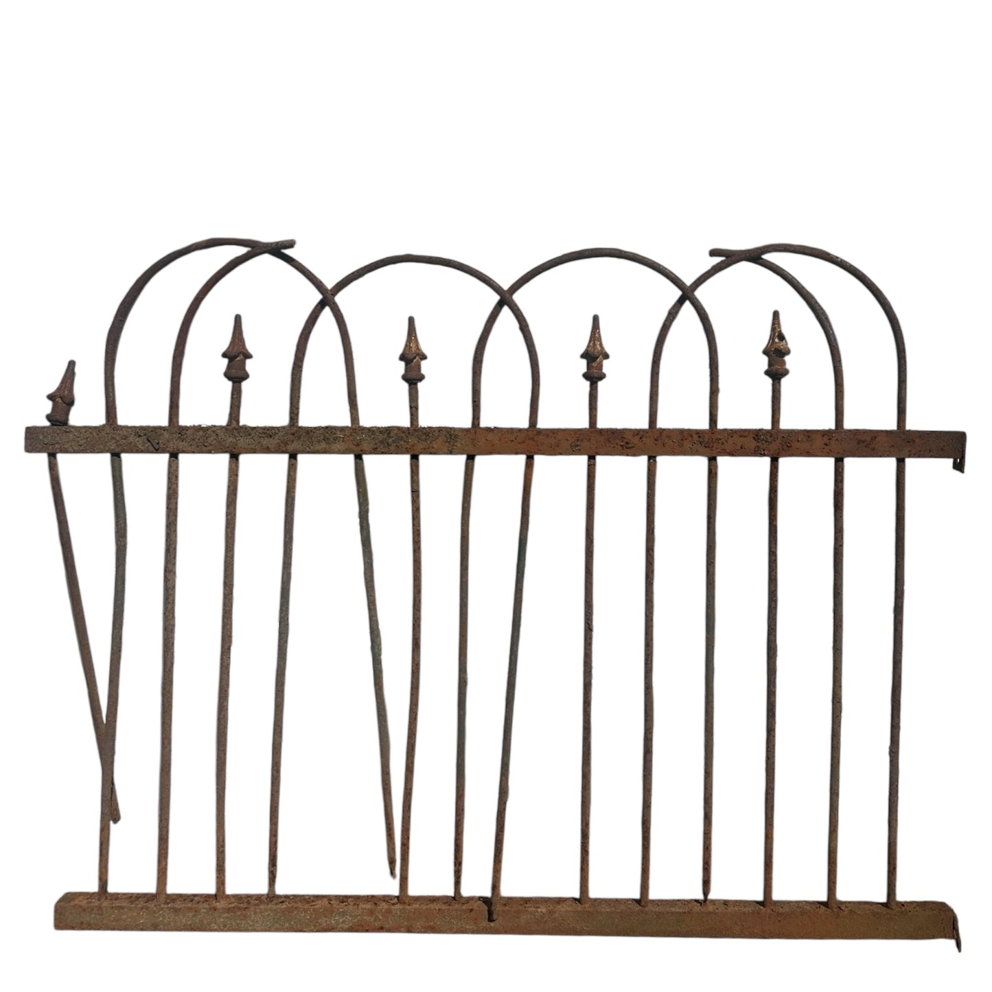 20+ Ft of Antique Wrought Iron Hairpin Garden Gate Fencing GA20846