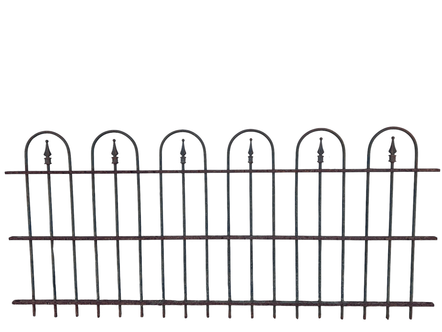 44 Ft of Antique Wrought Iron Hairpin Fencing GA21055