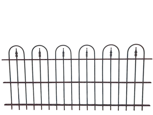 44 Ft of Antique Wrought Iron Hairpin Fencing GA21055
