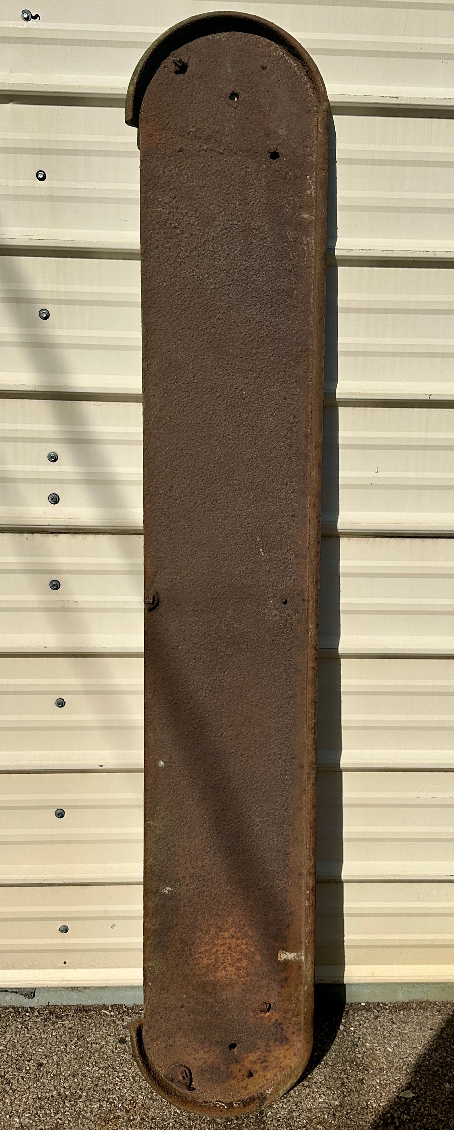 Single, Curved 71" Long Cast Iron Stair Tread GA20838