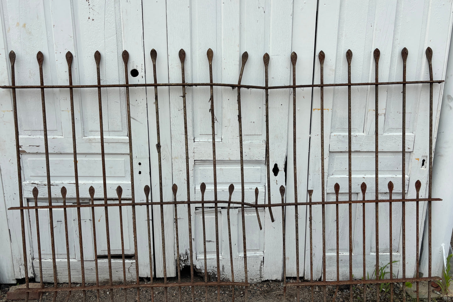 75 Feet of Iron Fence Panels GA21356