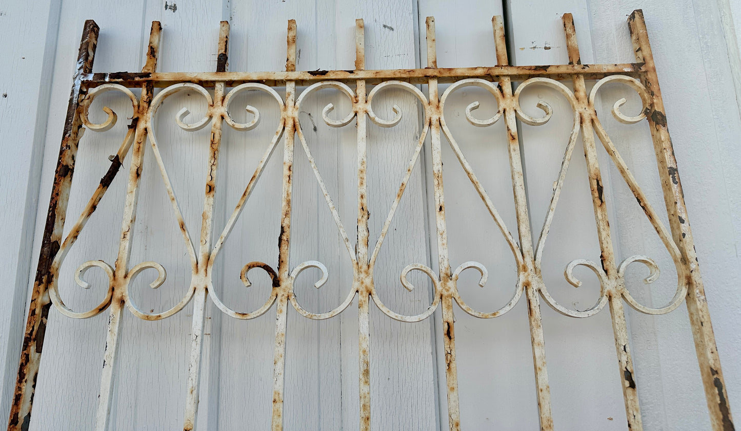 Antique Iron Gate Panel w/ Scrollwork GA20505