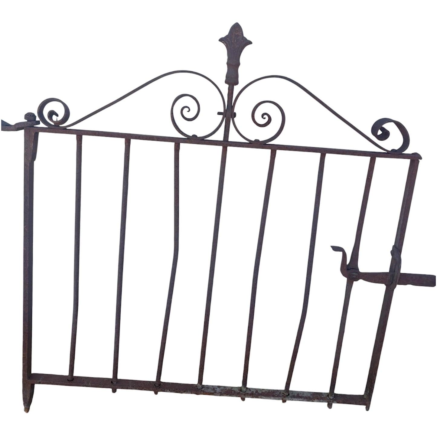 3 feet of an antique iron gate GA21100