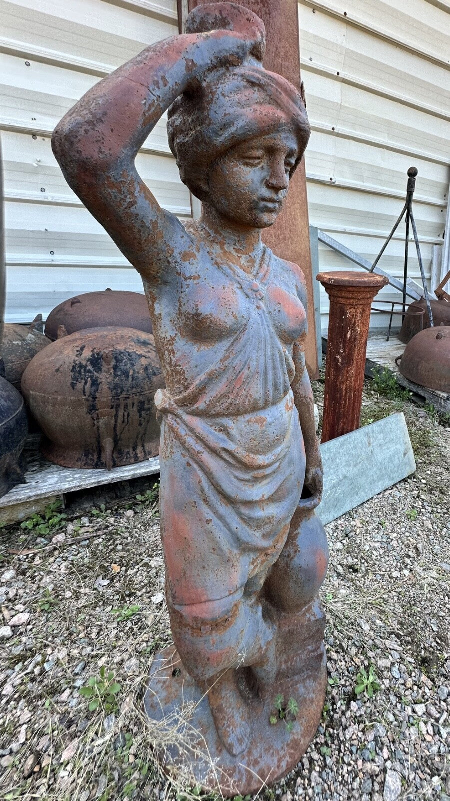 Cast Iron Garden Statue GA20015 - 42" x 14" x 10.5"