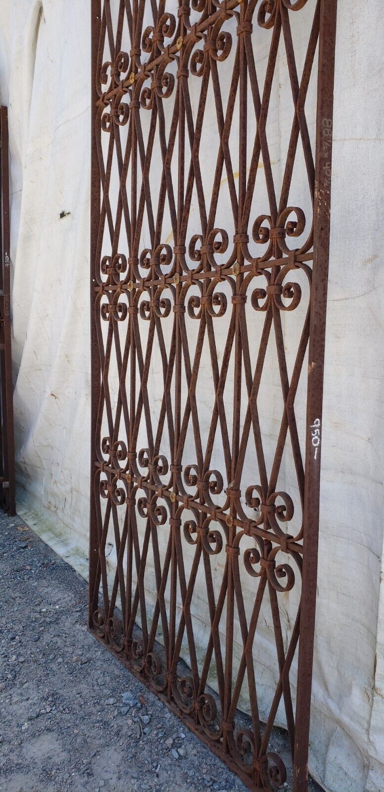 Ornate Wrought Iron Gate 88 1/2" x 40 1/2" GA9405