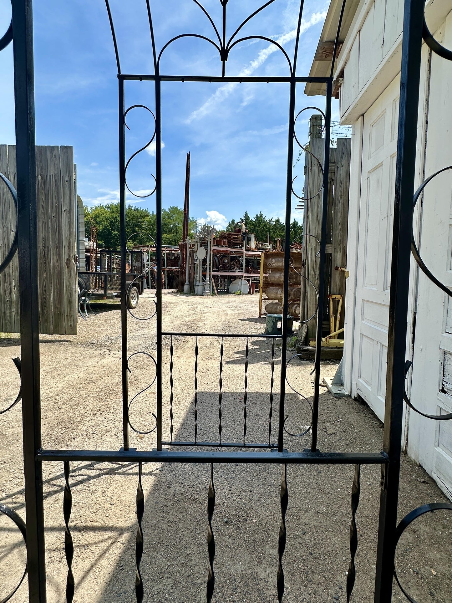 Antique Wrought Iron Custom-Fabricated Arbor GA20280