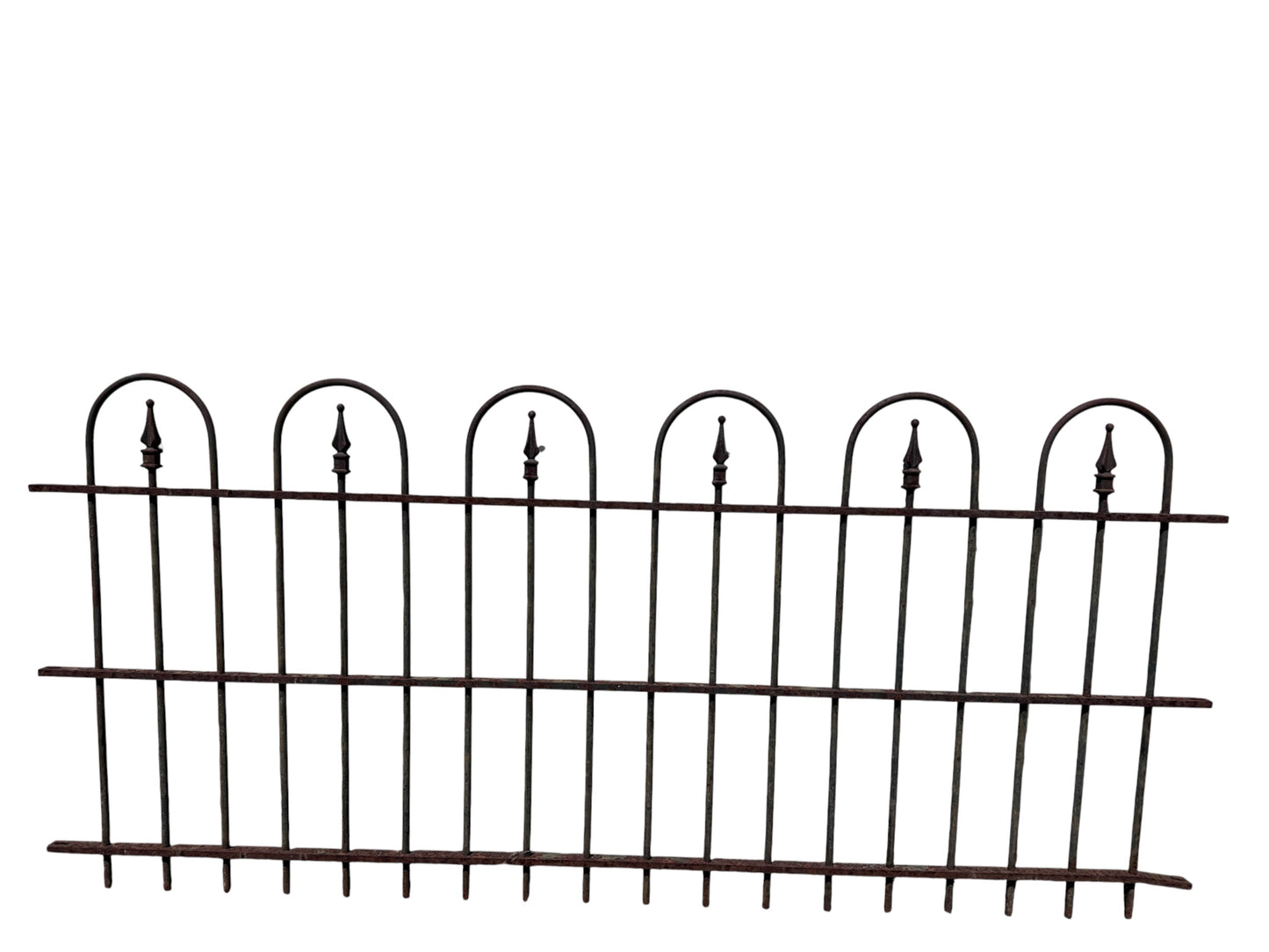 44 Ft of Antique Wrought Iron Hairpin Fencing GA21055