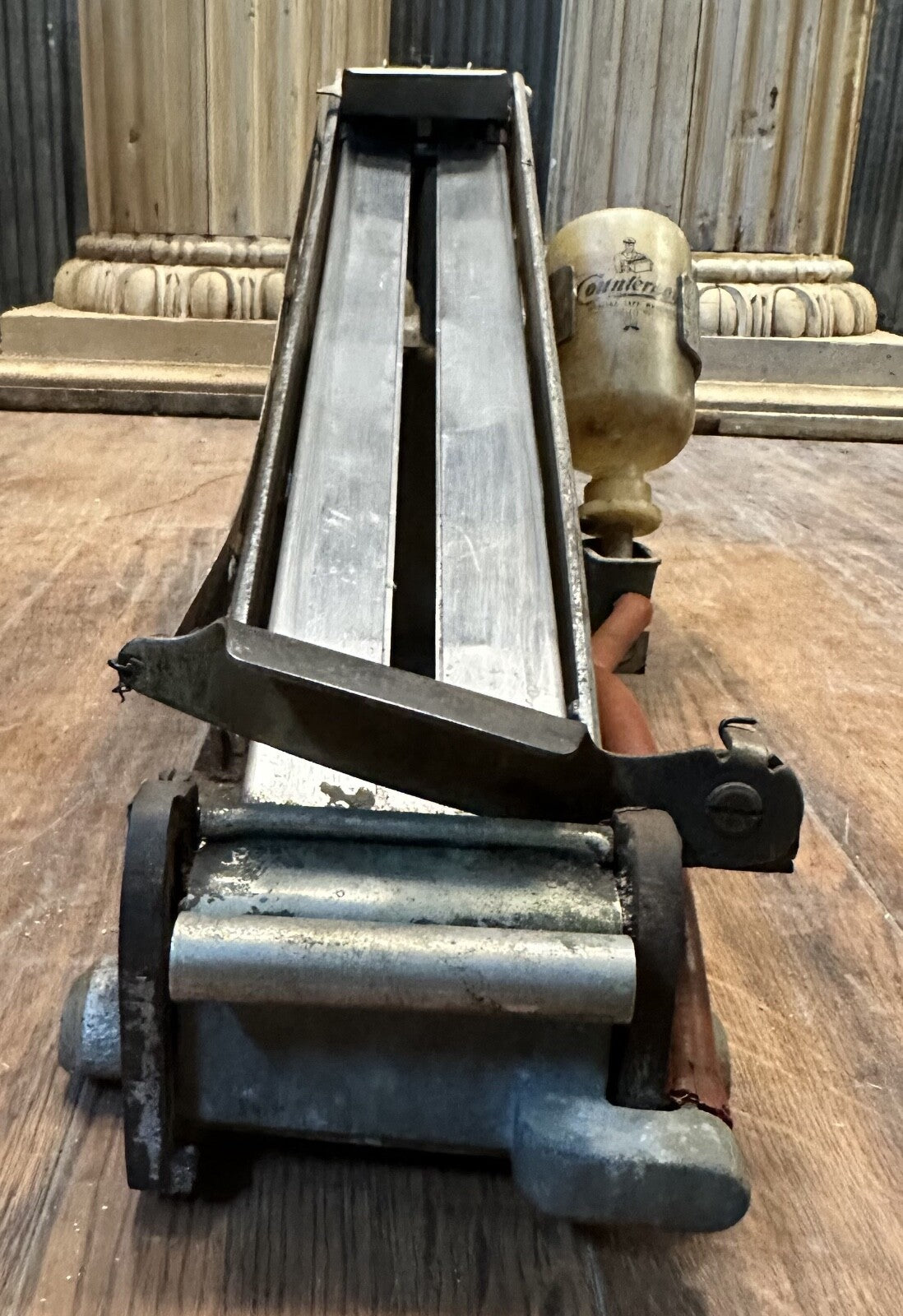 Antique Counterboy Sealing Tape Machine w/ Cast Iron Fretwork GA20195