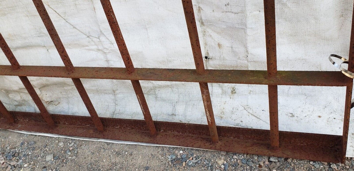 Pair of Tall & Wide Iron Driveway Property Gates 69" Wide by 72" Tall GA9467