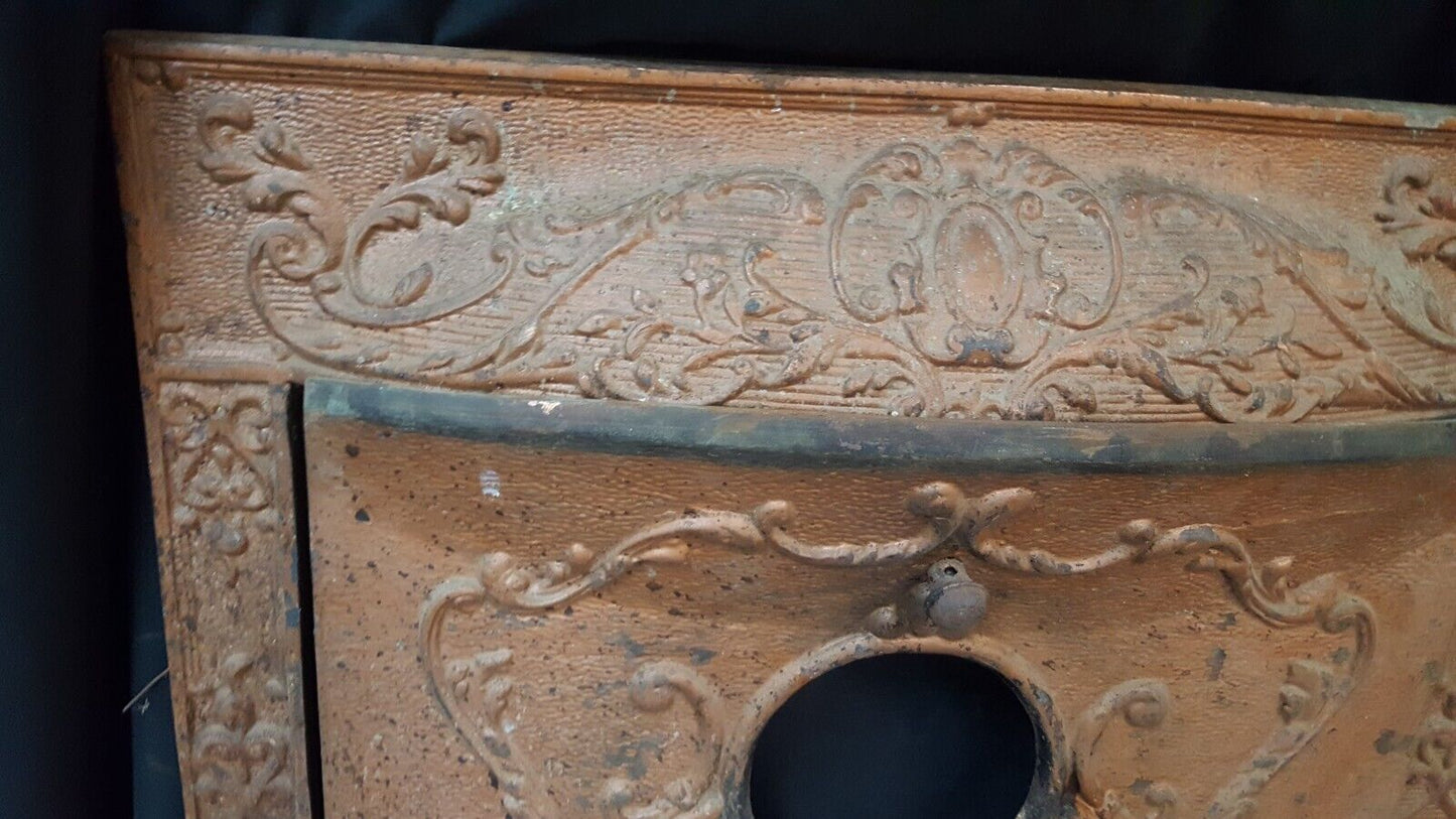 Ornate Cast Iron Fireplace Surround with Matching Summer Cover * Local Pick Up