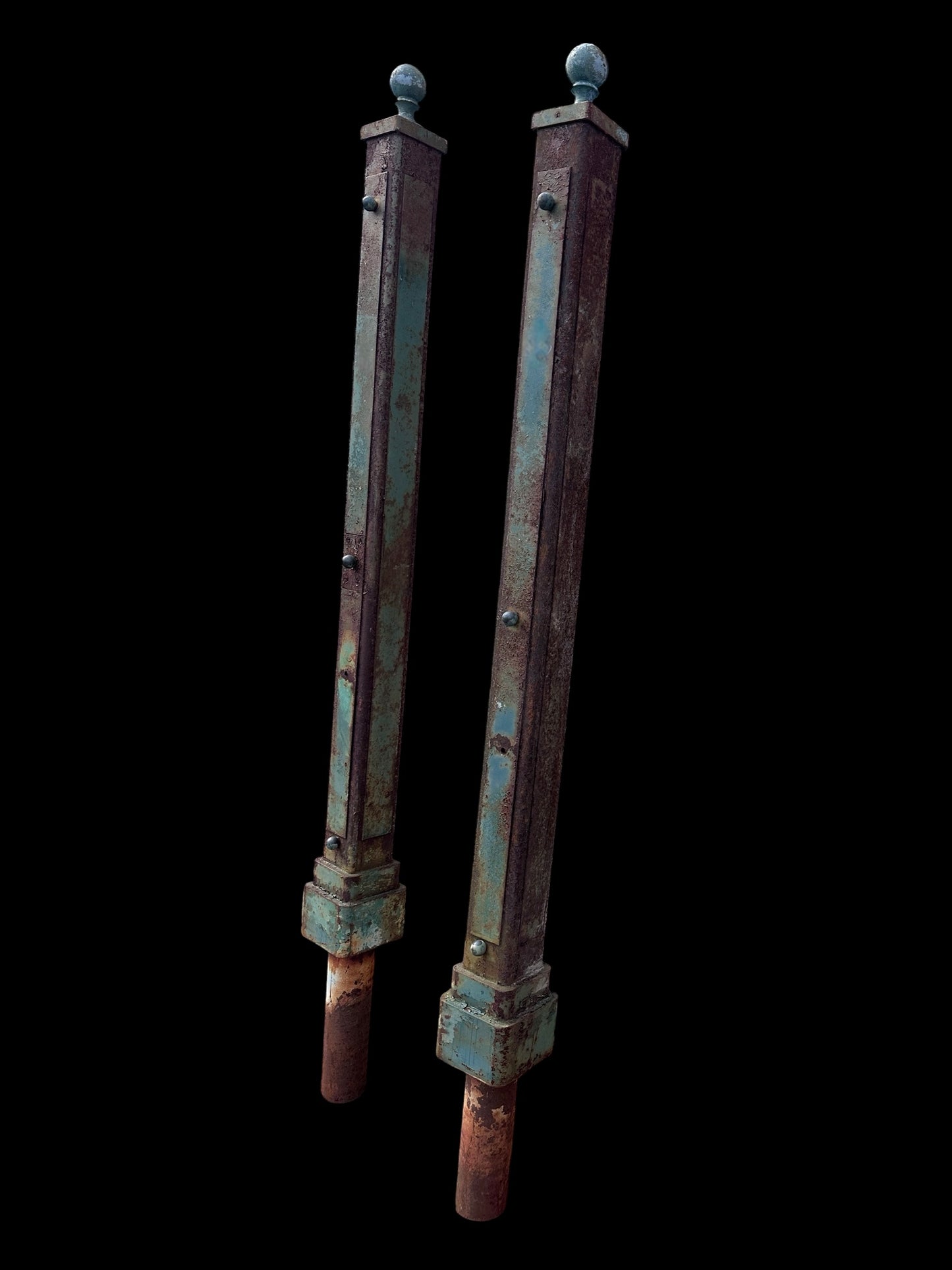 Vintage Cast Iron Posts - 2 Available - GA21053