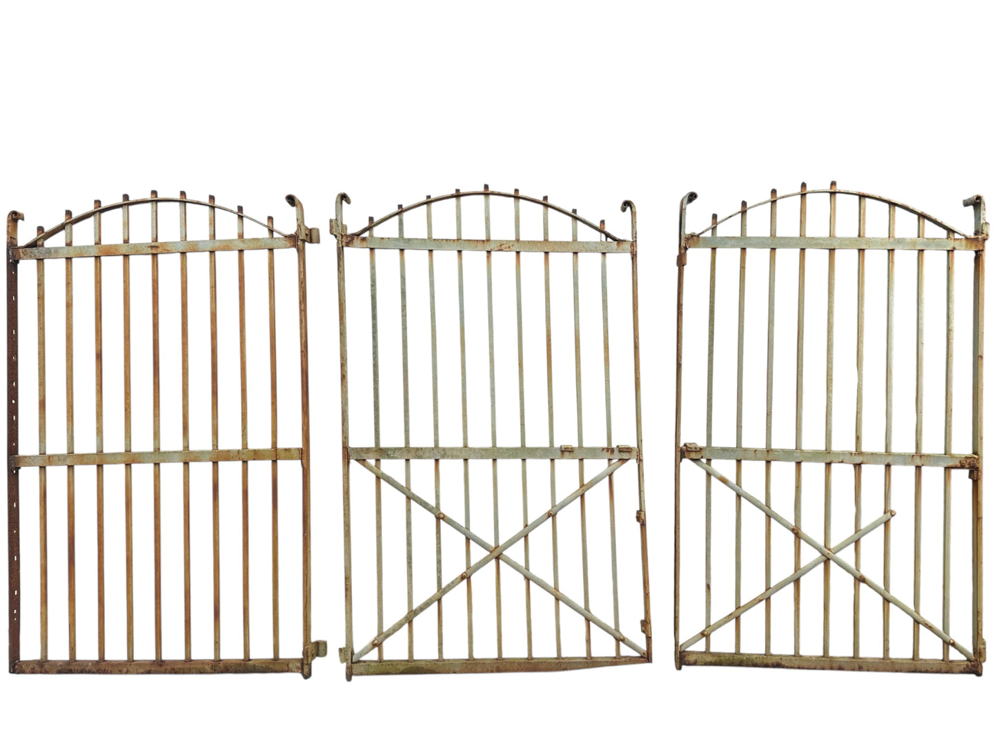 Set of 3 Antique Iron 63" Tall Gates GA20754