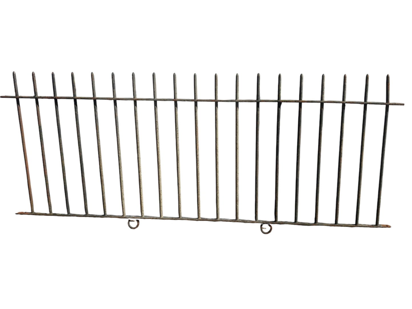9 feet of antique iron fencing GA21093