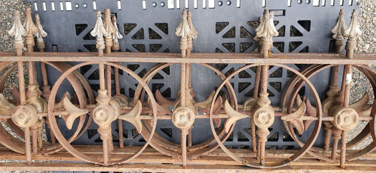 Restored Roofwalk Widow's Walk Ornate 4 Panel Iron Set 19' + Sq Feet GS00374