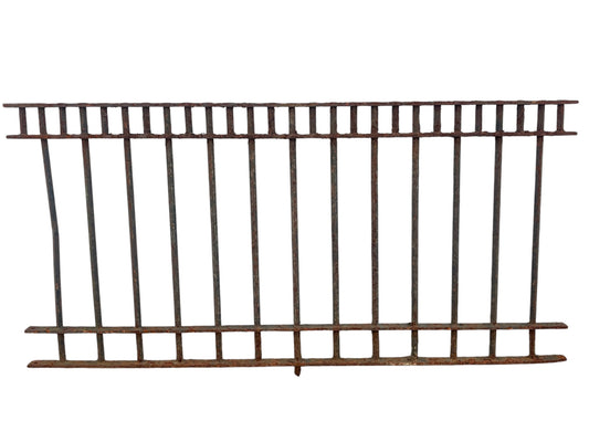 126ft Mid-Century Brutalist Modern Style Iron Fencing GA21067