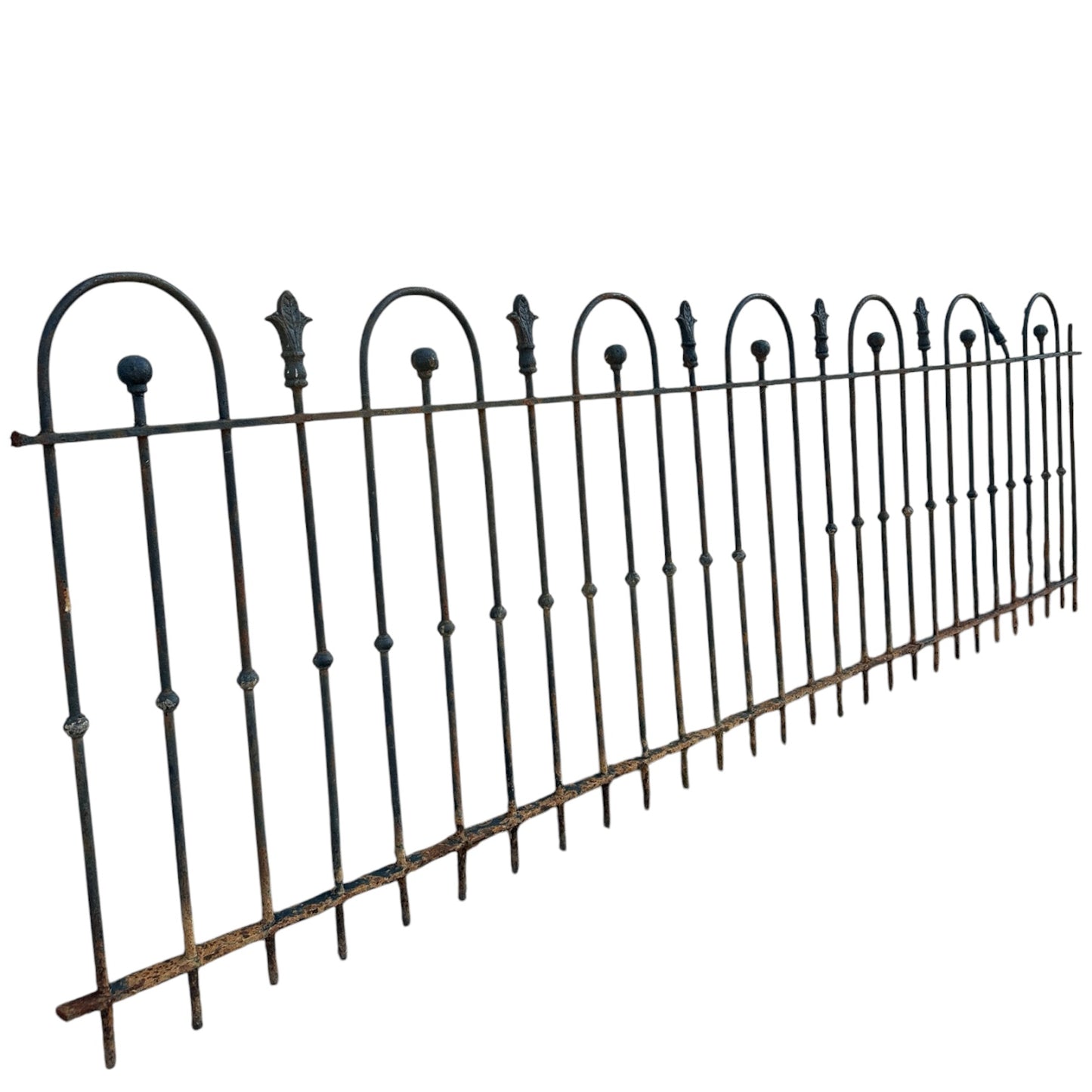 79 Feet of Antique Wrought Iron Hairpin Fencing GA20865