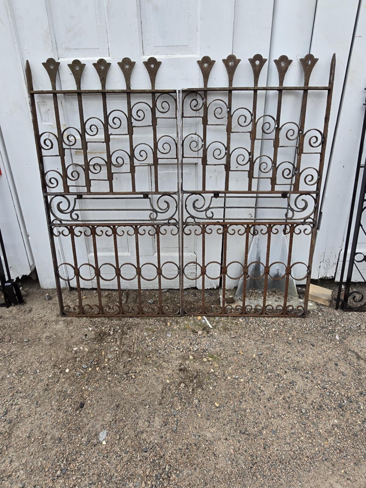 Antique Iron Garden Gate Pair GAM0460