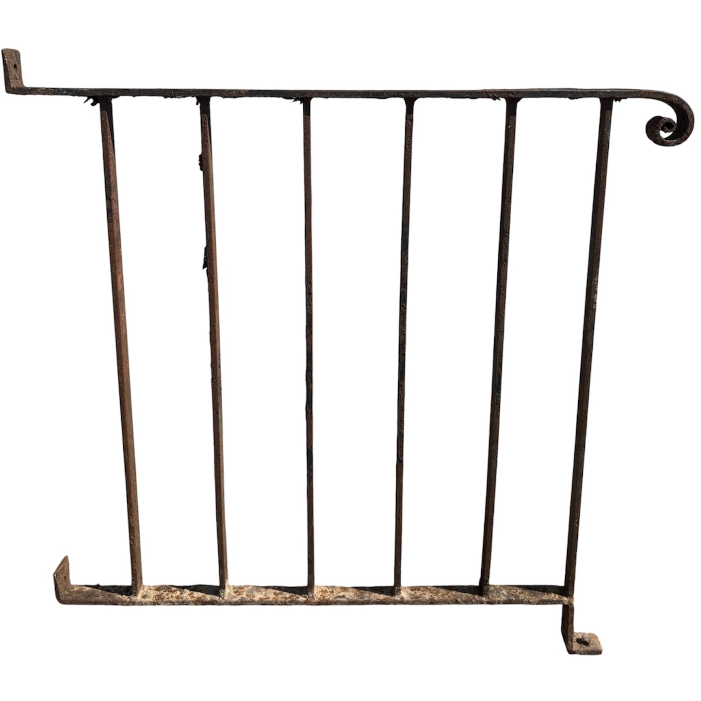 Pair of Wrought Iron Porch Top Railings GA21138