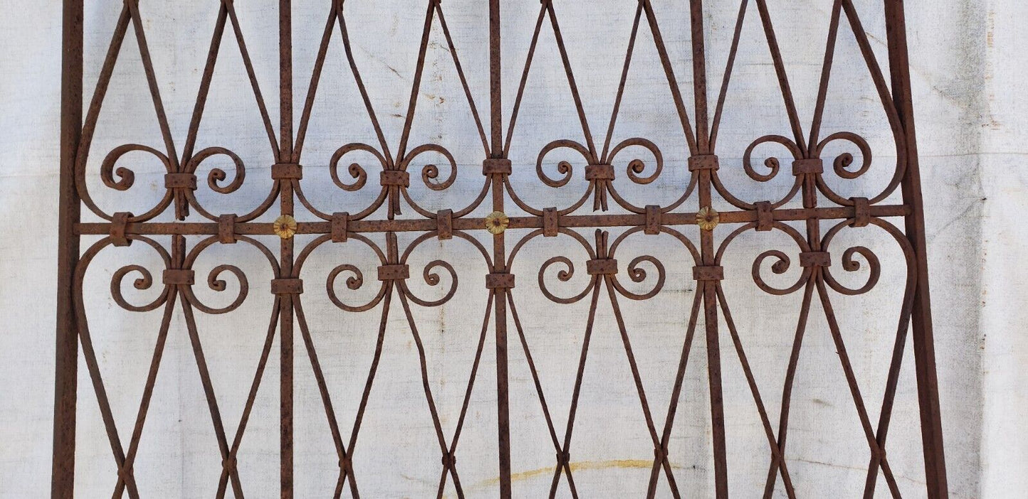 Ornate Wrought Iron Gate 88 1/2" x 40 1/2" GA9405