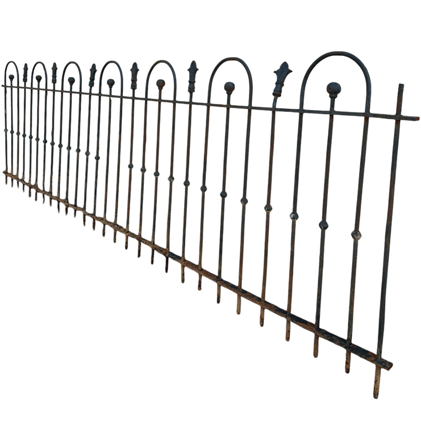18 Feet of Antique Wrought Iron Hairpin Fencing GA20864