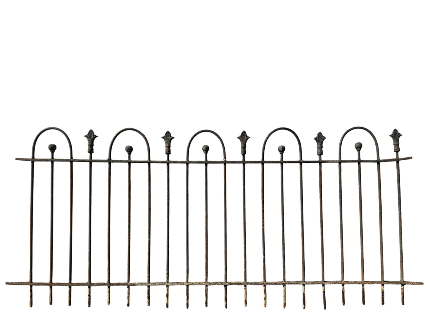 11 Ft of Antique Wrought Iron Hairpin Fencing GA20910