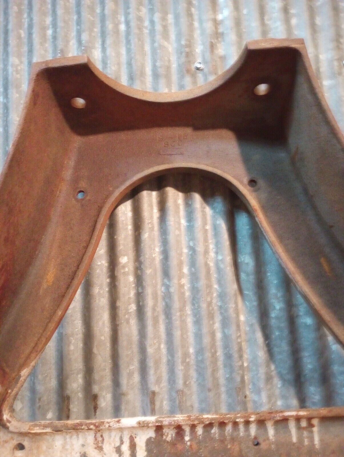 Pair of Cast Iron Machine Legs 20 3/4" Tall x 22 1/2" Wide