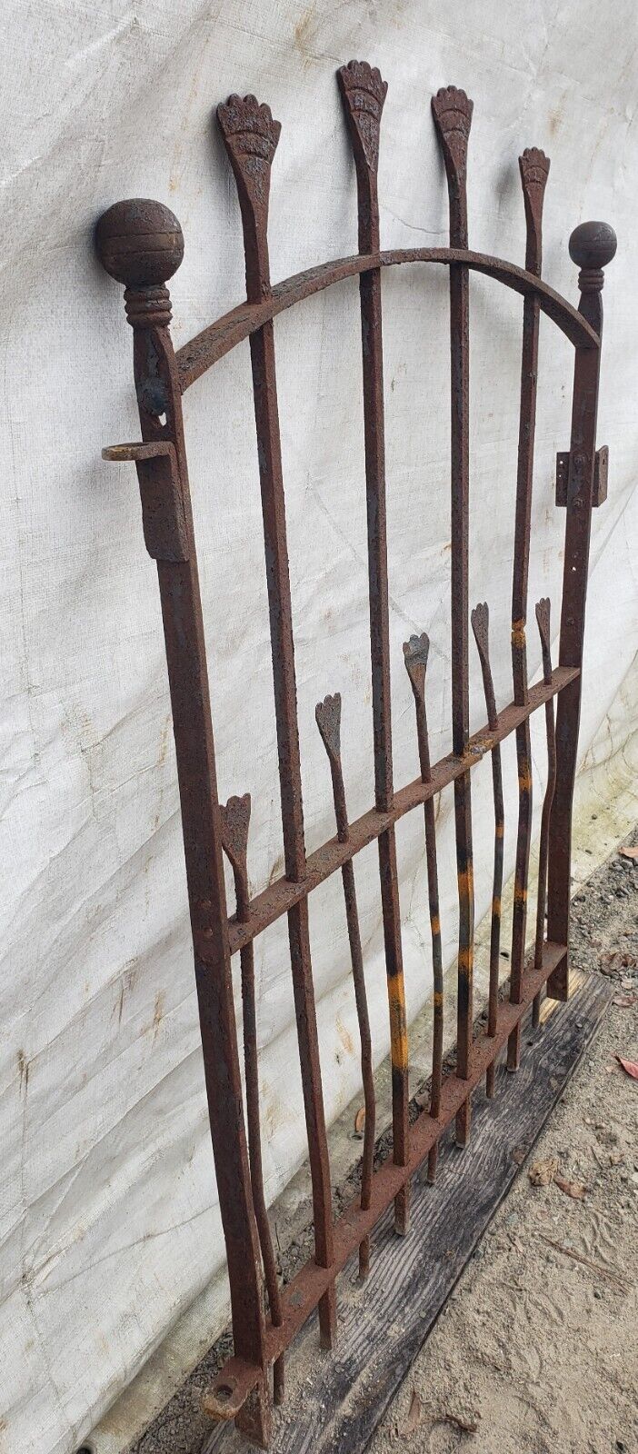 Unique Arched Top Wrought Iron Gate 38 1/4" Wide x 44" Tall GA9582