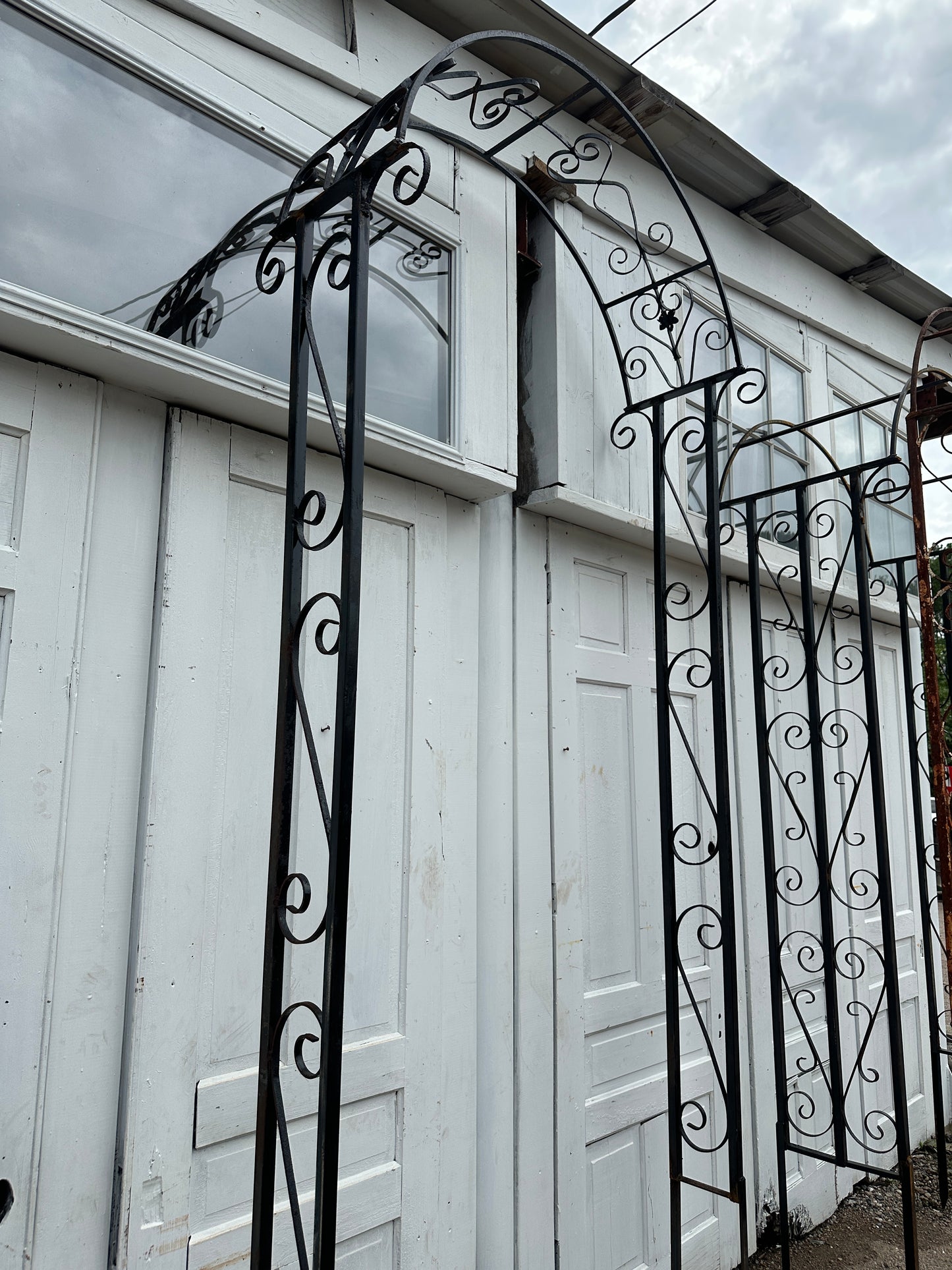 8 Foot+ Ornate Wrought Iron Arbor GS6057