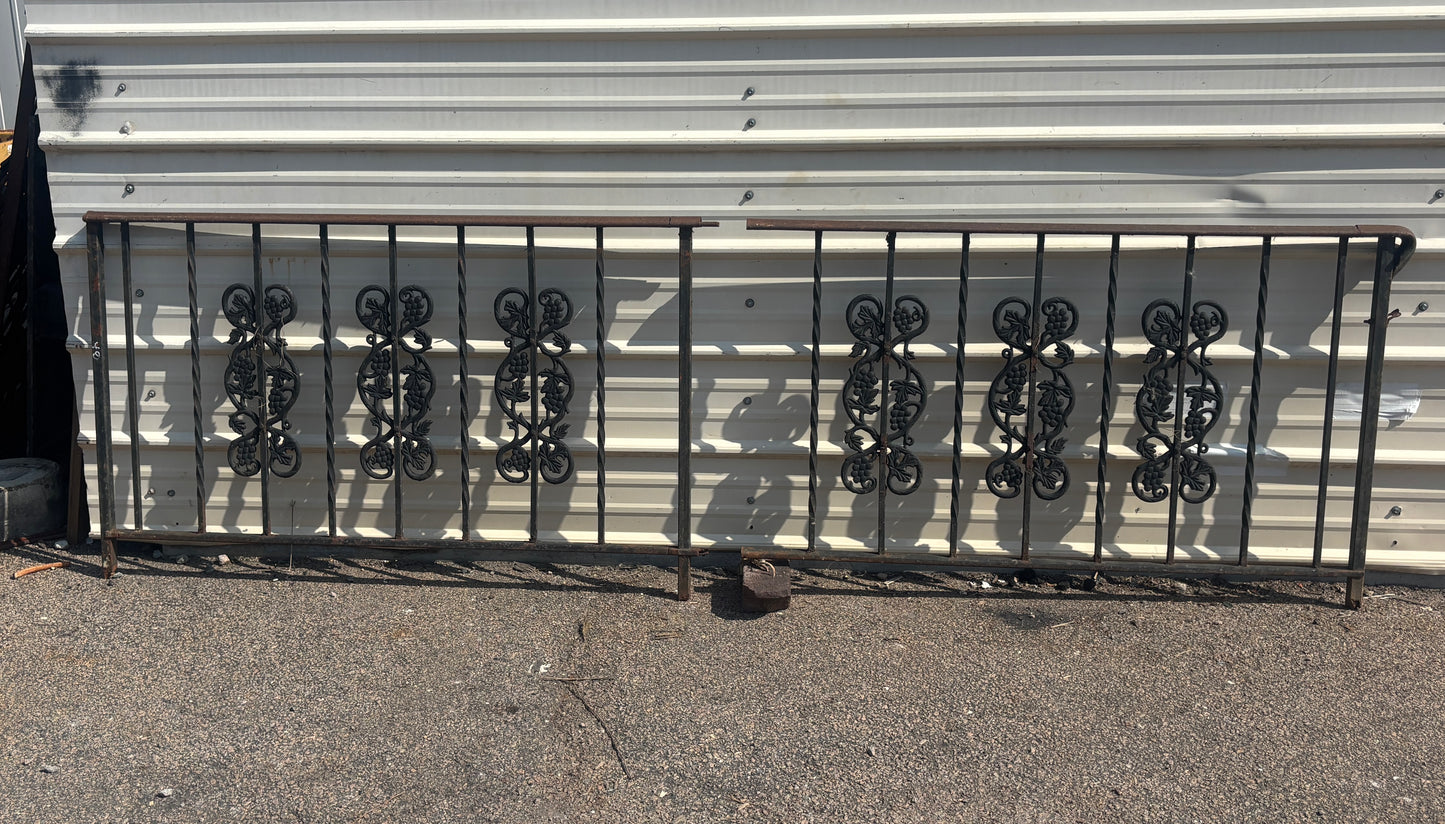 9 Feet of Iron Porch Railings GA21255