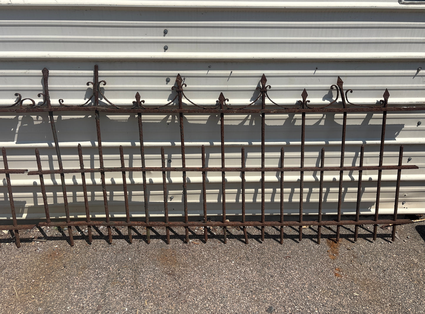 107.5 Feet of Wrought Iron Victorian Fence Panels GA21243