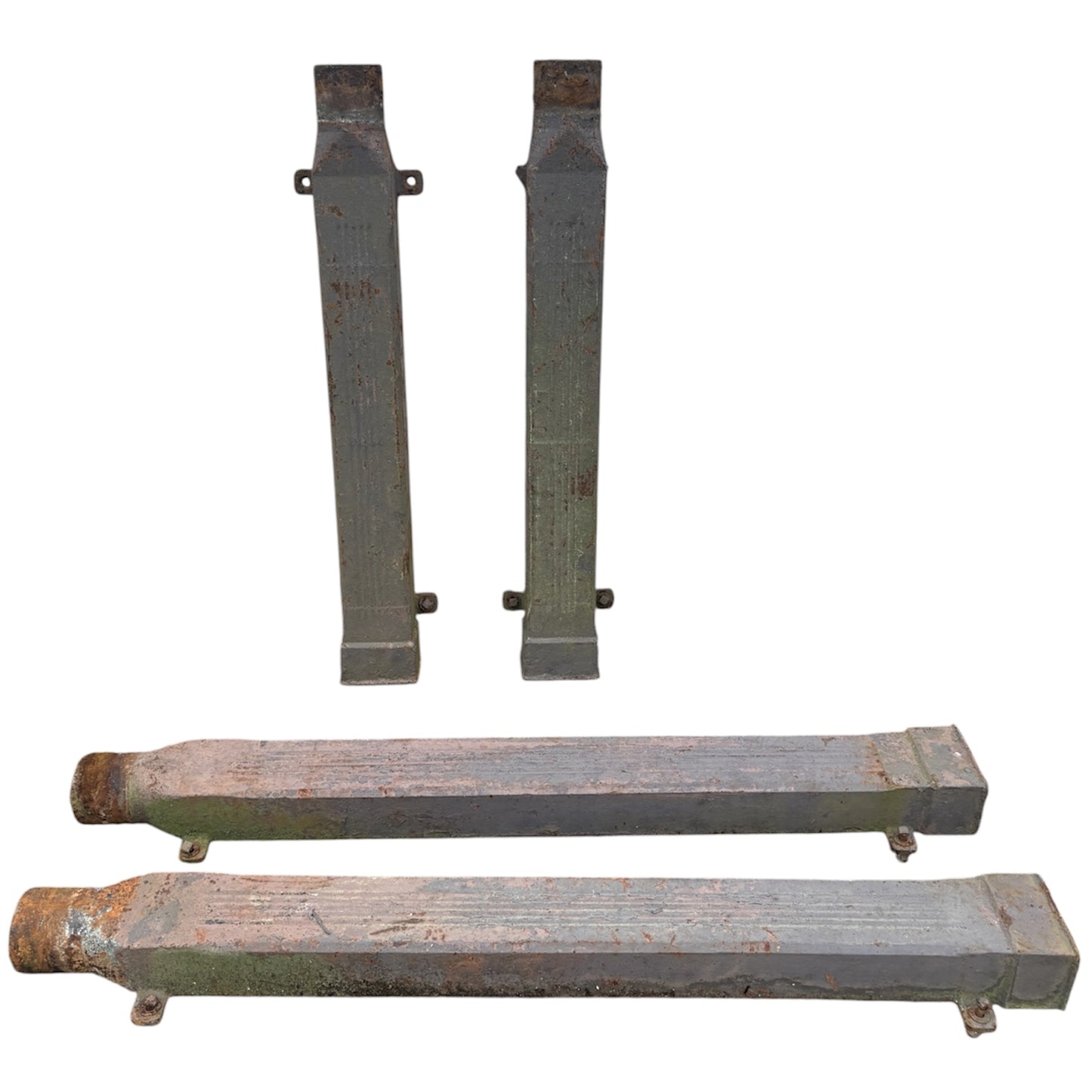 Set of 4 Antique Cast Iron Eastlake Style Victorian Gutter Spouts GA21124