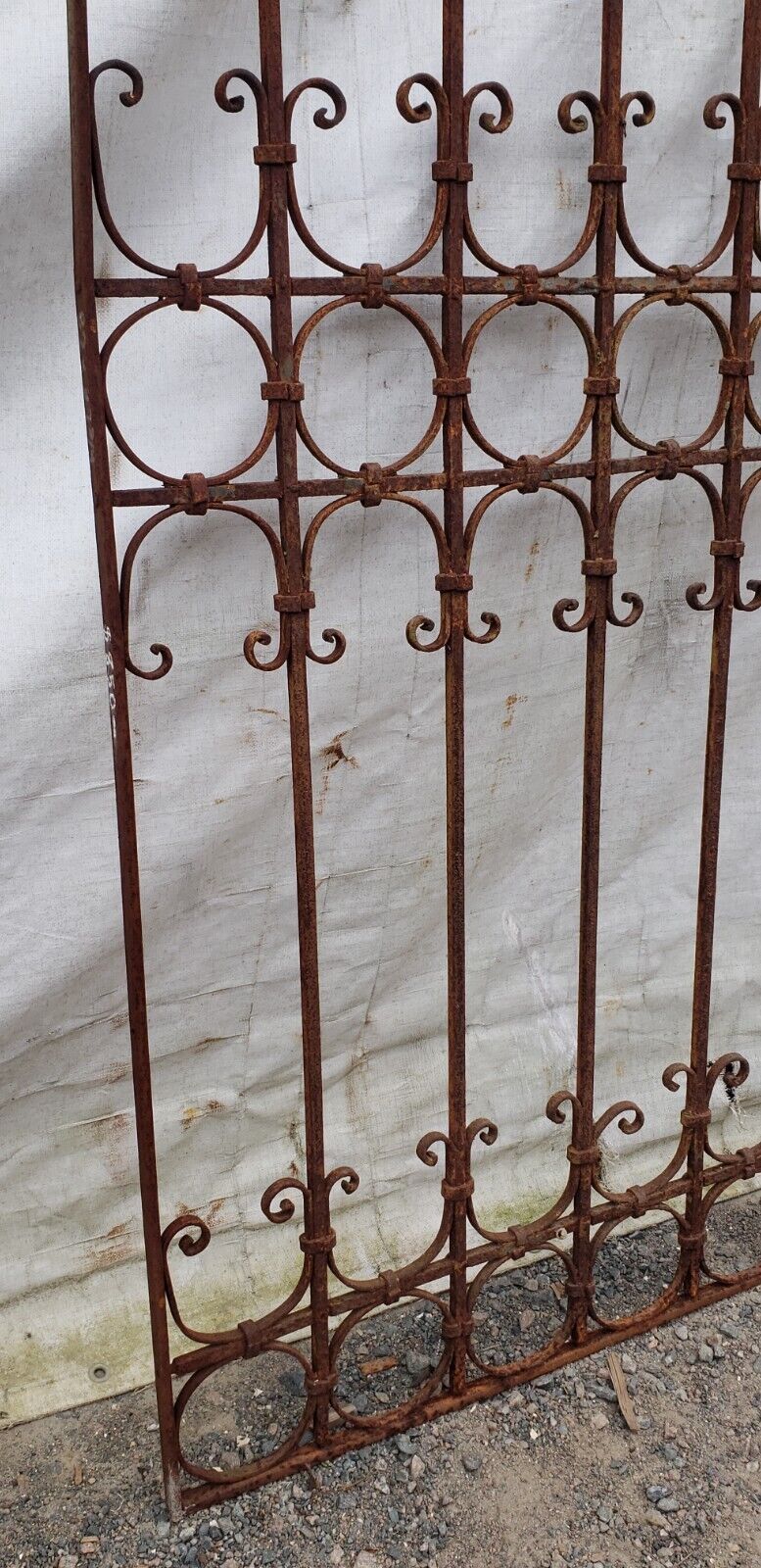 Ornate Wrought Iron Gate 37 3/4" Wide by 80" Tall GA9470