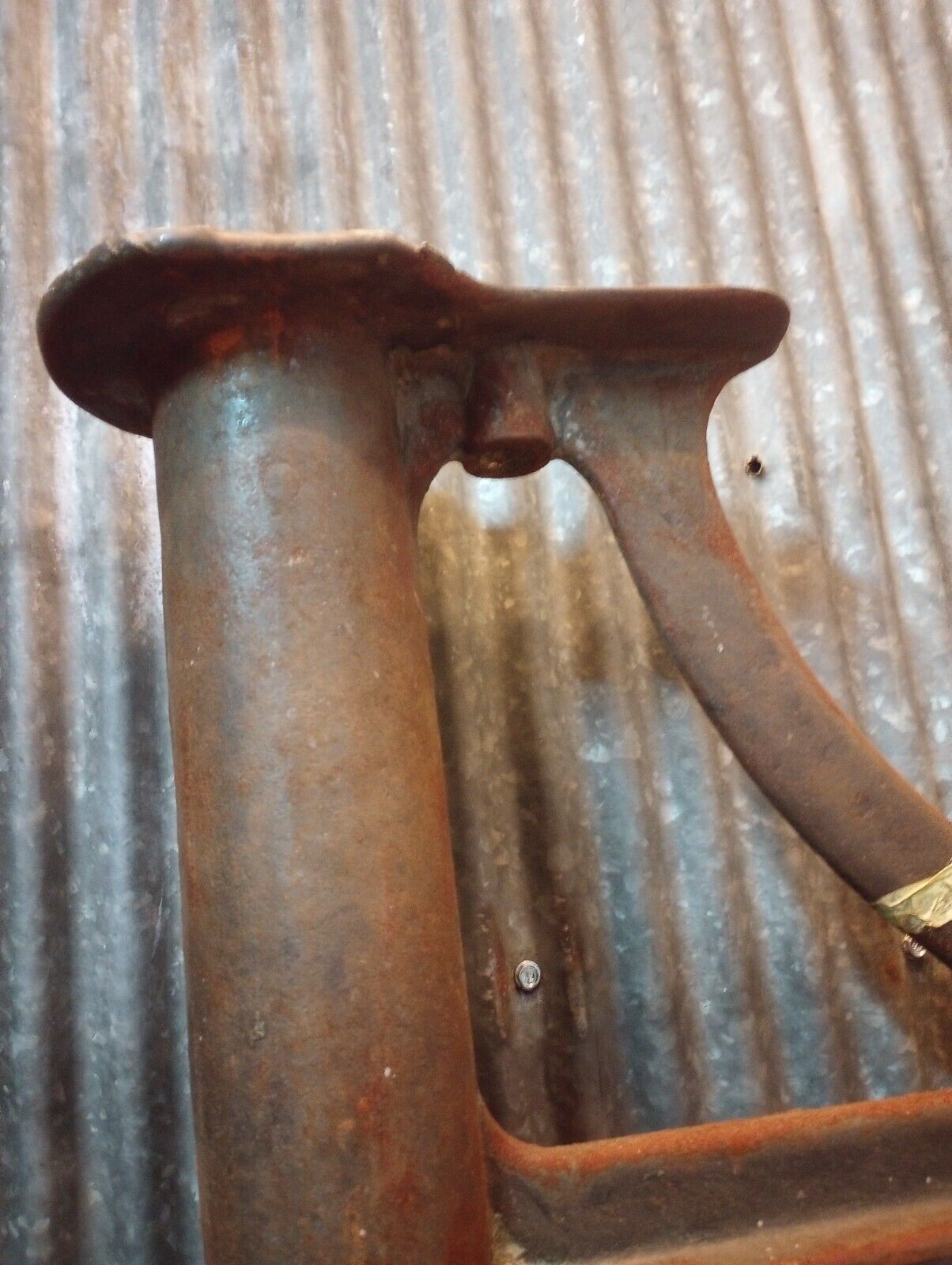 Pair of Cast Iron Machine Legs 31 3/4" Tall x 26 3/8 " Wide