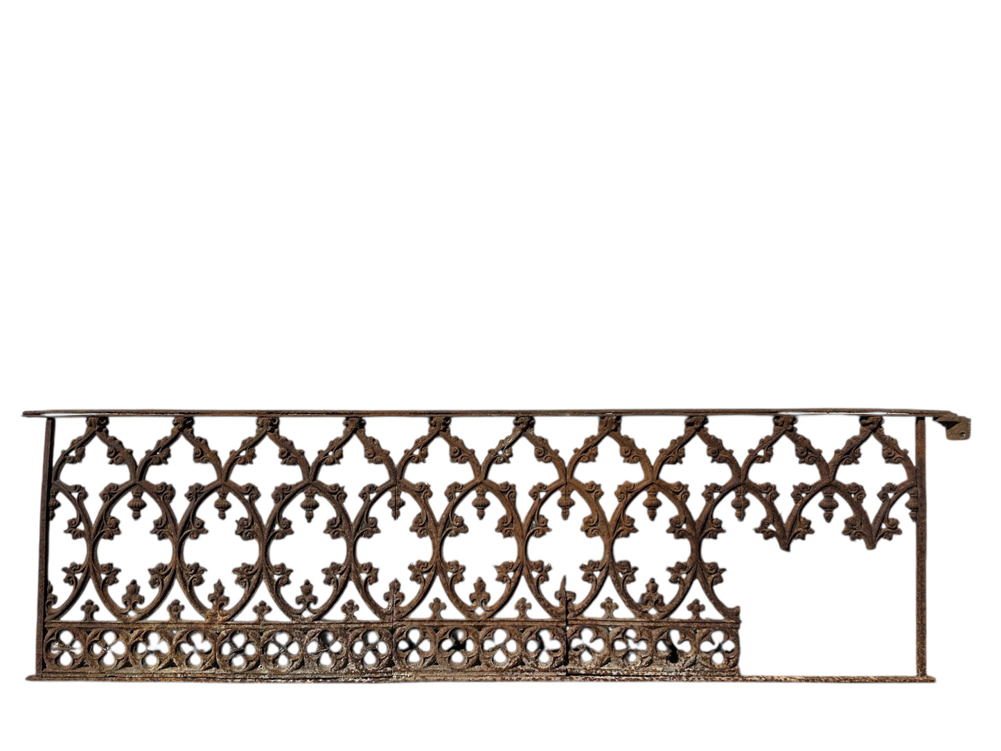 24.5' Ft of Antique Ornate Cast Iron Garden Gate Fencing GA20848