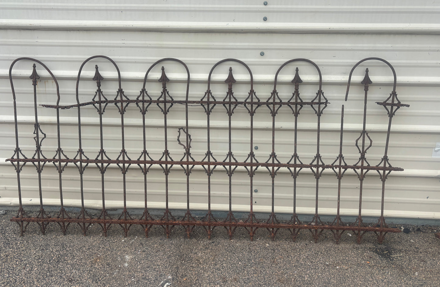 50.5 Feet of Wrought Iron Fence Panels GA21224