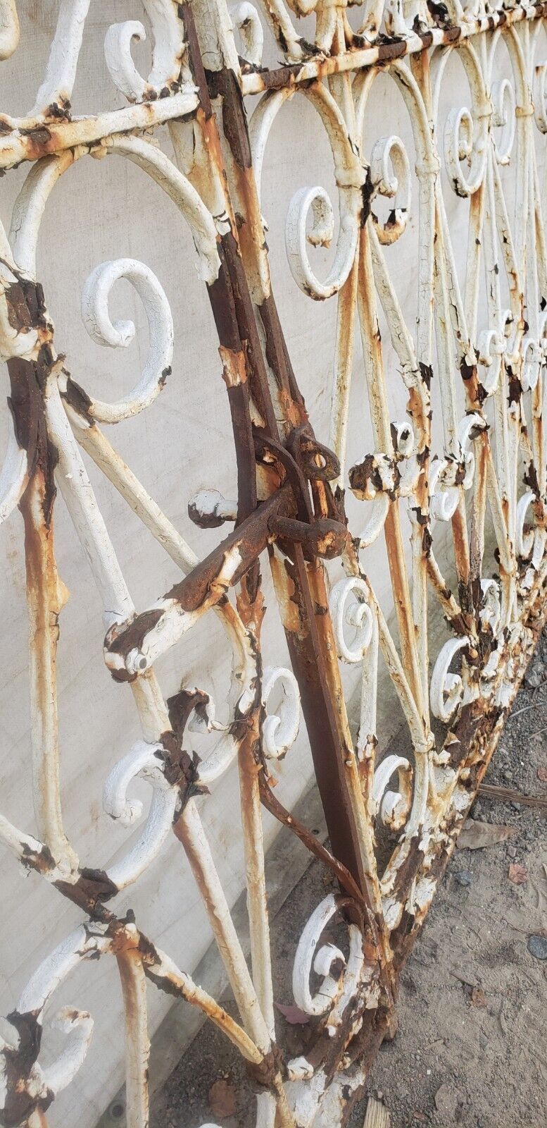 Ornate Arched Wrought Iron Gates 104 1/2"Total Width by 65" Tall GA9578