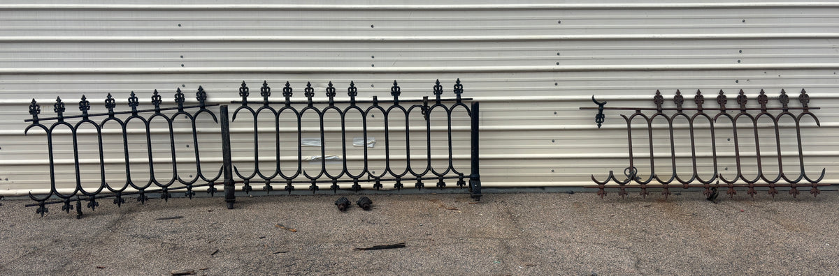15 Feet of Iron Fence Panels GA21607