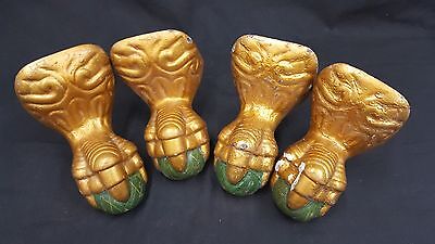 Architectural Salvage Cast Iron Tub Claw Feet Set of 4 Old Paint
