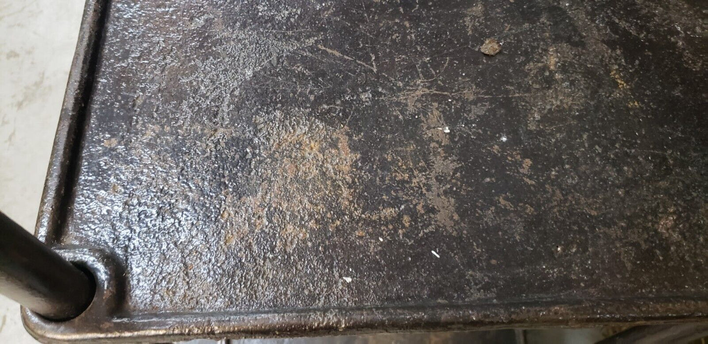 Salvaged Factory Cast Iron Three Tiered Etagere Shelf