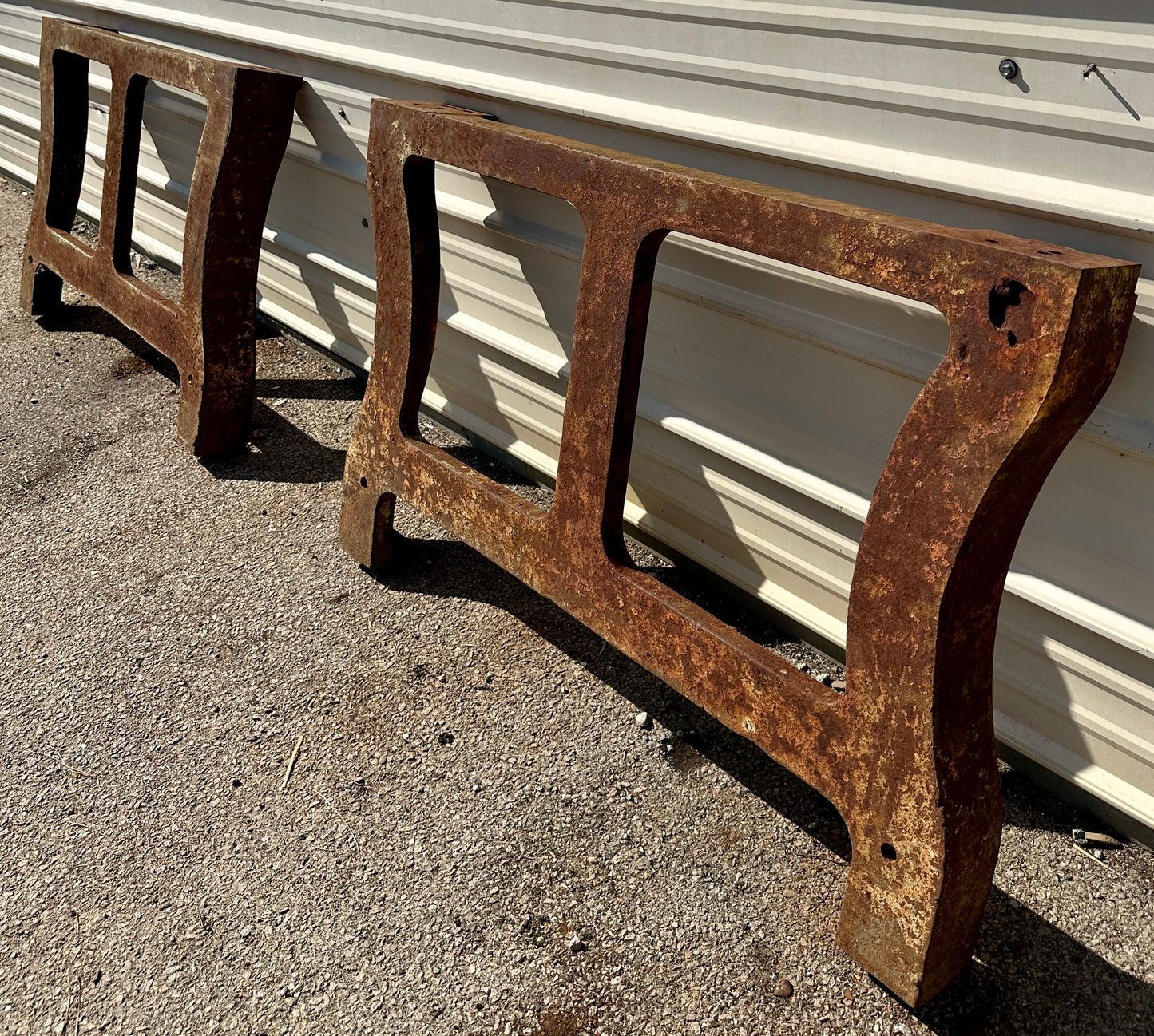 Pair of Antique Industrial Cast Iron Machine Legs GA20962
