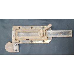 Large Primitive Iron Slide Latch Bolt Lock with Keeper #GA1134