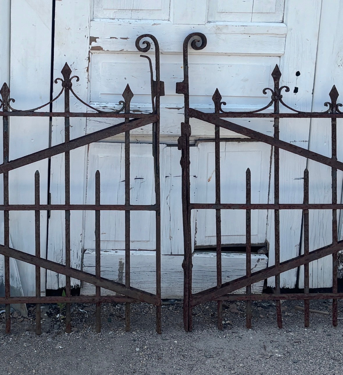 11 Feet of Wrought Iron Victorian Gates GA21245