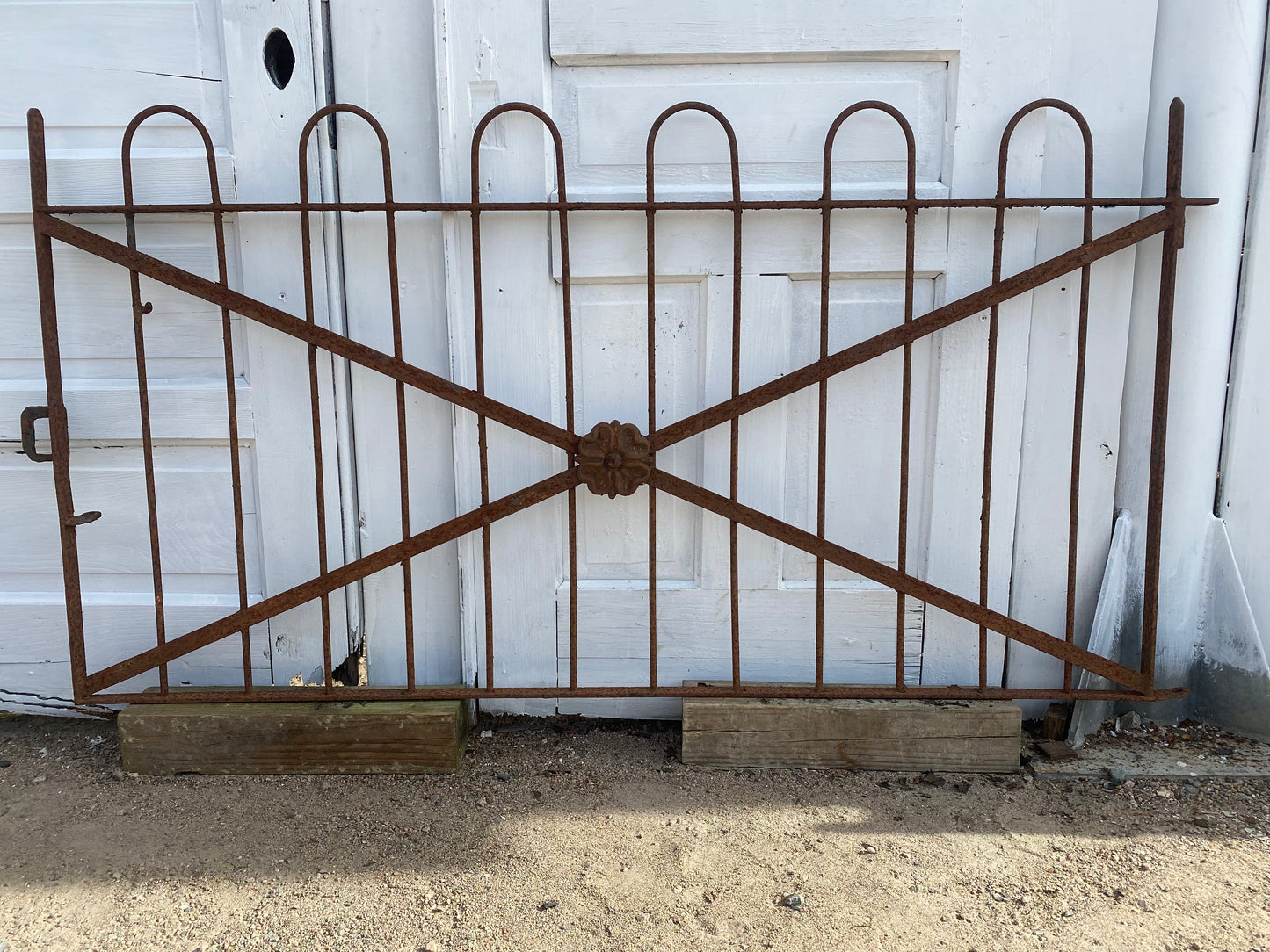 Antique Iron Gate GS20221 - 58 1/2" wide x 62 1/2" tall