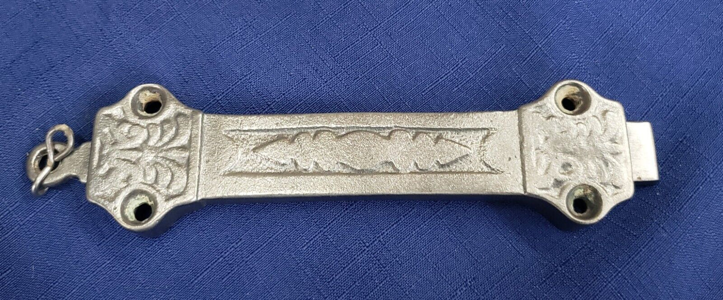 Restored Cast Iron Victorian Eastlake Spring Lock 6 3/4" x 1 7/8" GS00398