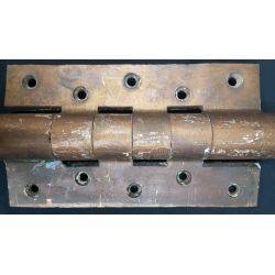 Huge Pair of Solid Bronze 10" Door Butt Hinges #GA166